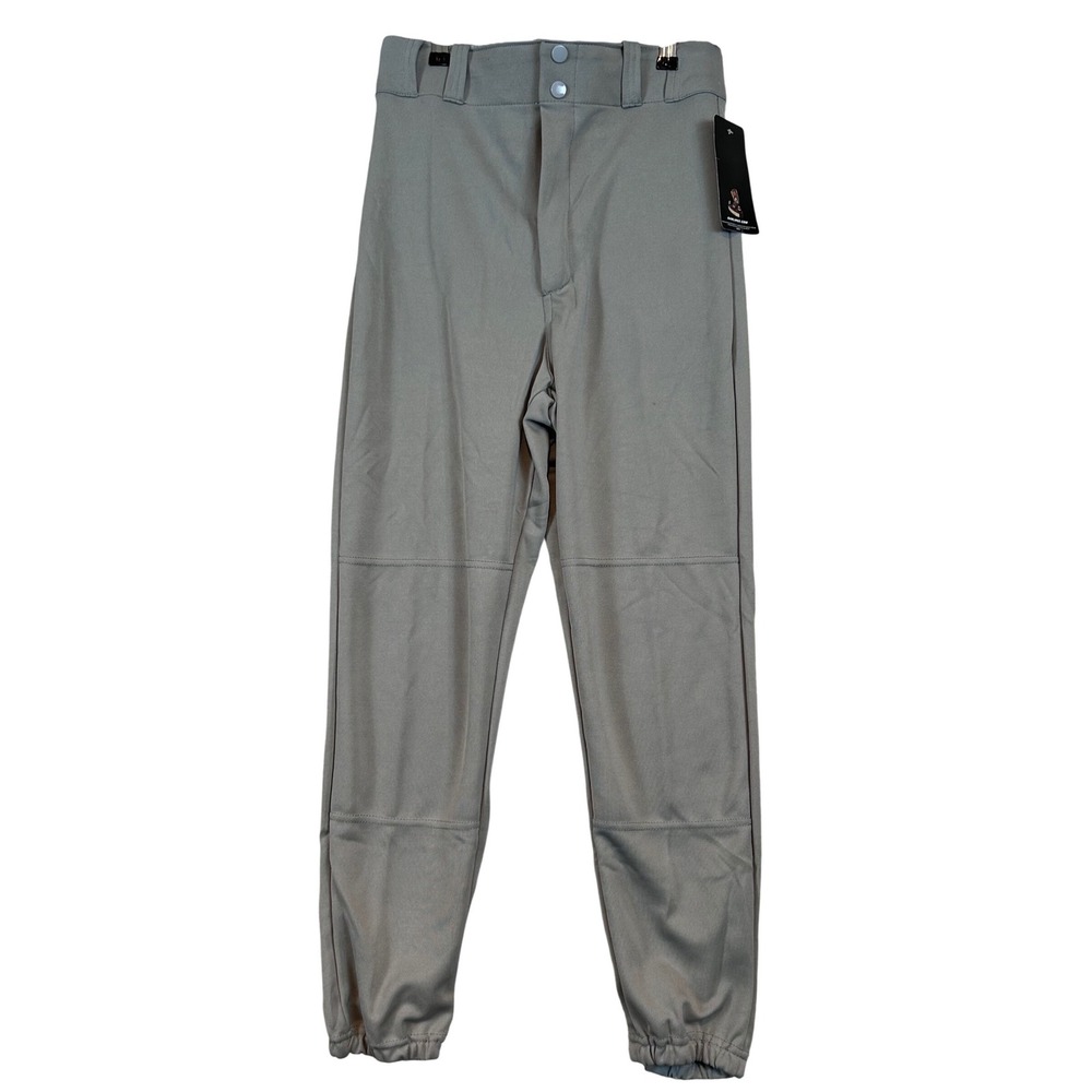 Rawlings Mens Grey Baseball Pants Adult Small Elastic Bottom MODBSCDKL New